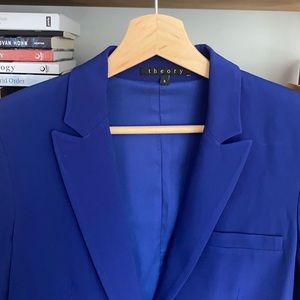 Royal blue one button blazer !
